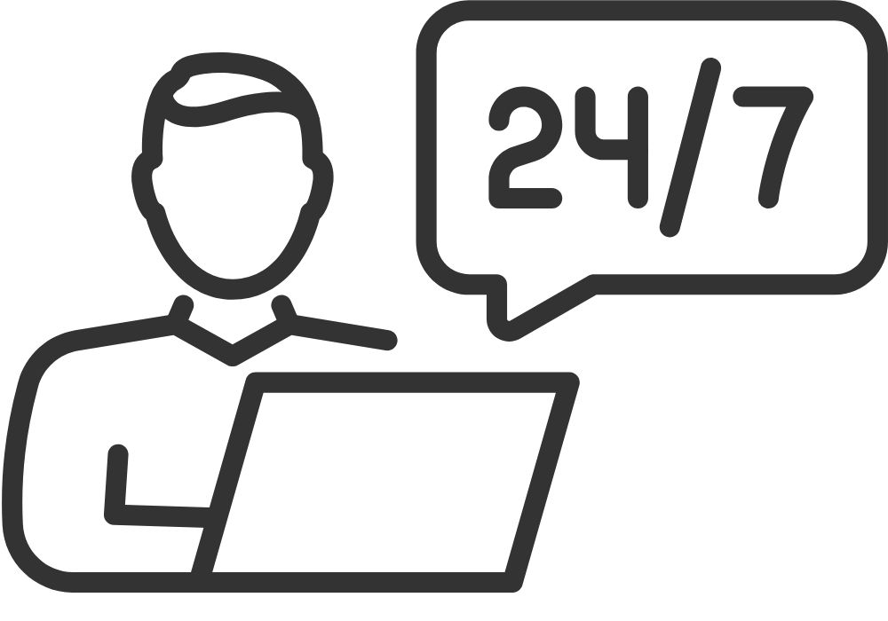 24/7 Morocco tour support icon — expert team ready round the clock