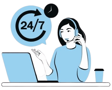 24/7 Morocco tour support icon — expert team ready round the clock