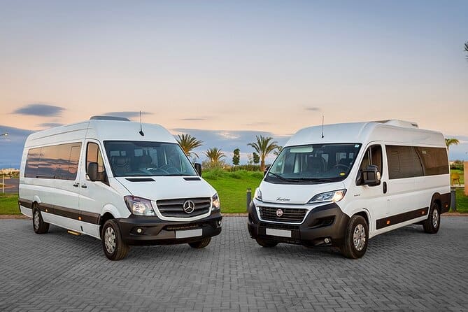 Private minibus for group transport in Morocco with driver